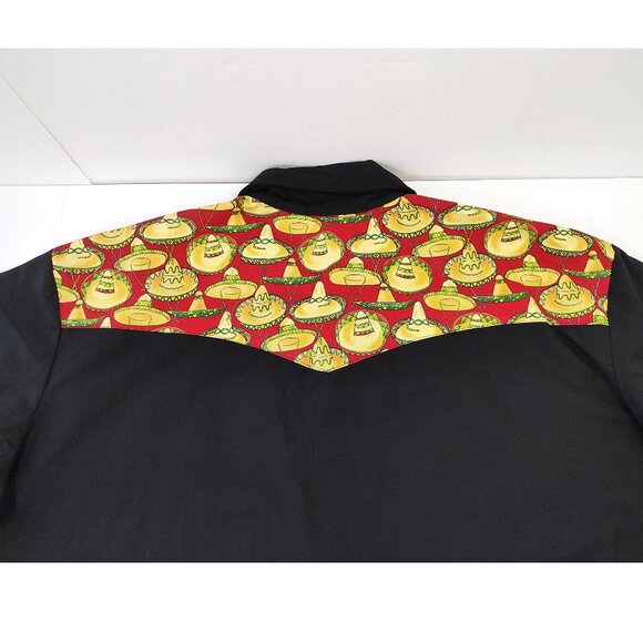 Vintage Western Sombrero Shirt New Button Up Y2K Gift Rockabilly Bowling 6XL - Picture 6 of 8